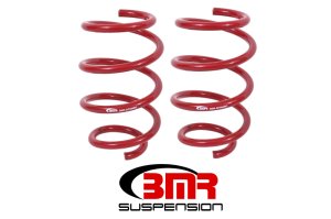 Ford Mustang Lowering Springs - Front - BMR Suspension - Handling Version - Red - `15-`23